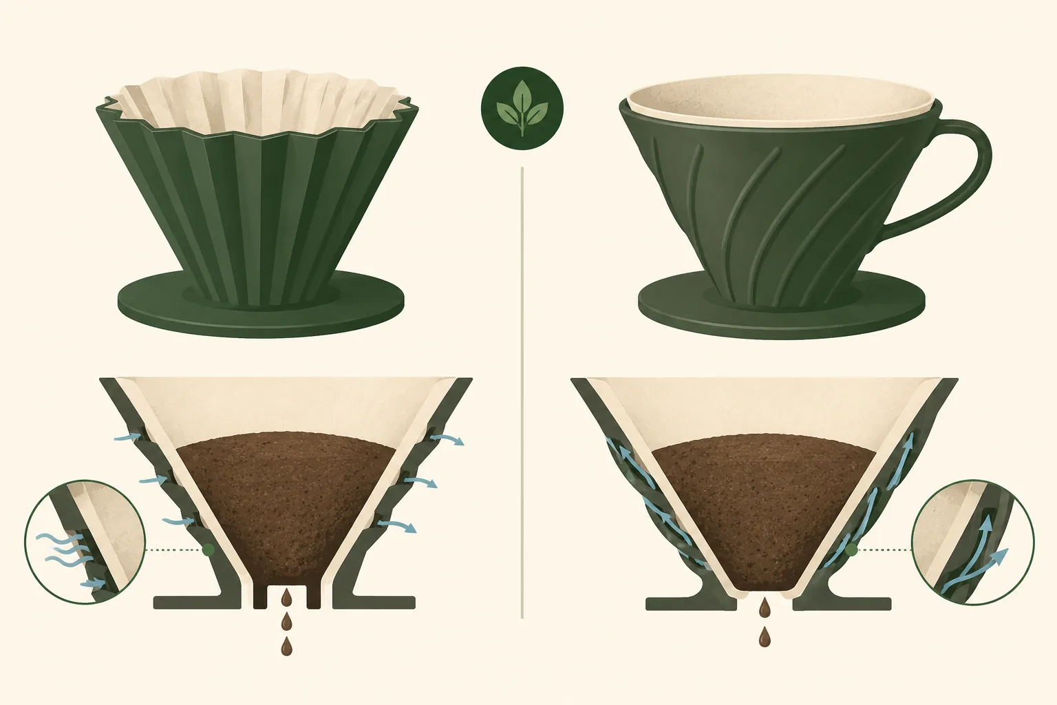 Origami Dripper vs Hario V60: Flow, Flavor & When to Use Each